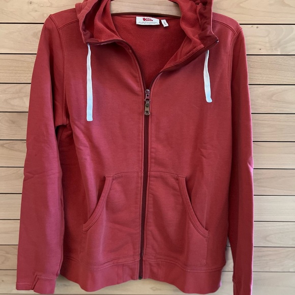 Fjallraven Women's Brick Red Zip-Up Sweater - Picture 1 of 6